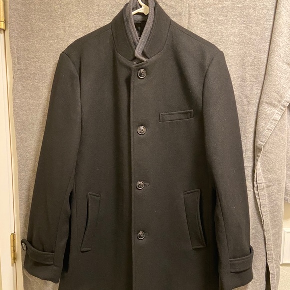 INC International Concepts Wool Blend Overcoat - Picture 2 of 3